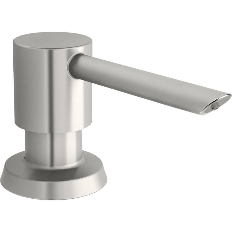 Elkay 1-15/16" x 2-5/8" x 2-5/8" Soap / Lotion Dispenser - Lustrous Steel