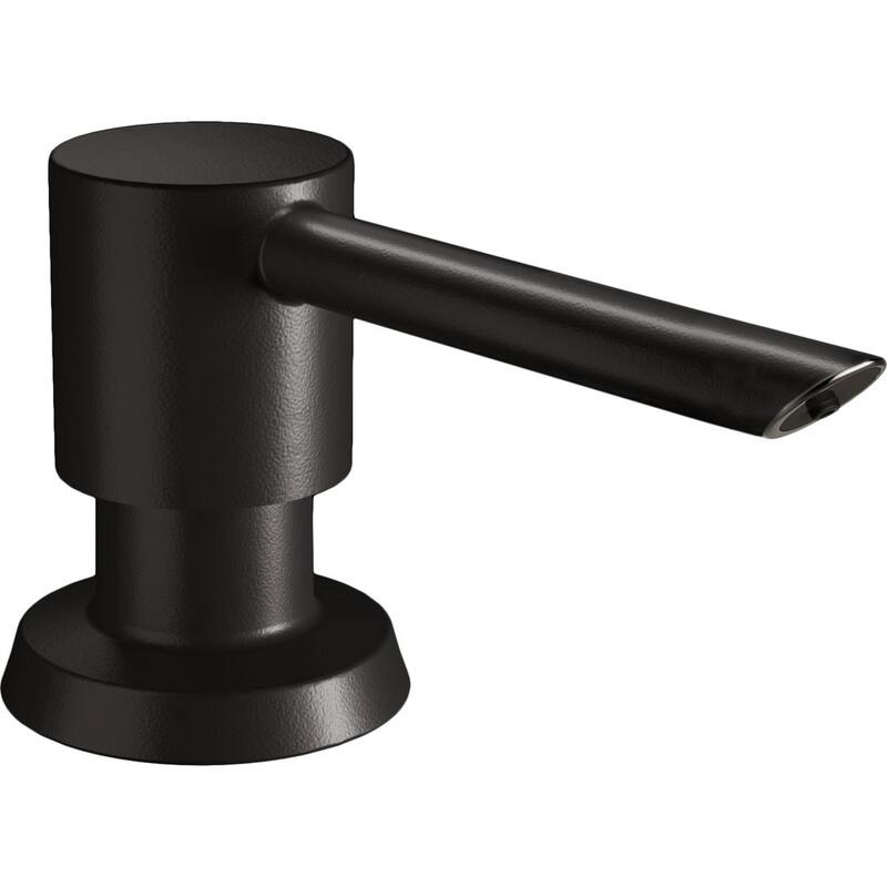 Elkay 1-15/16" x 2-5/8" x 2-5/8" Soap / Lotion Dispenser - Matte Black