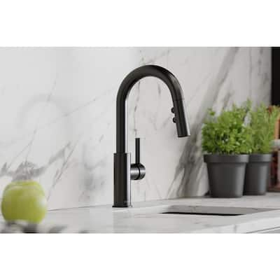 Elkay Avado Single Hole Bar Faucet with Pull-down Spray and Lever Handle