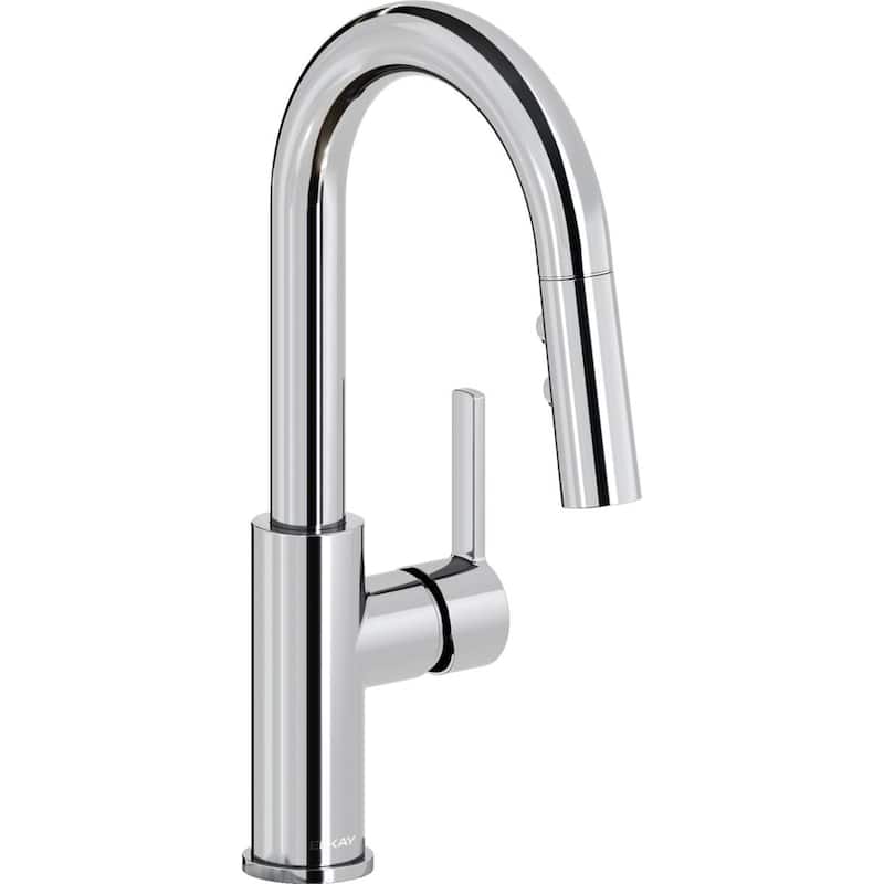 Elkay Avado Single Hole Bar Faucet with Pull-down Spray and Lever Handle - Chrome