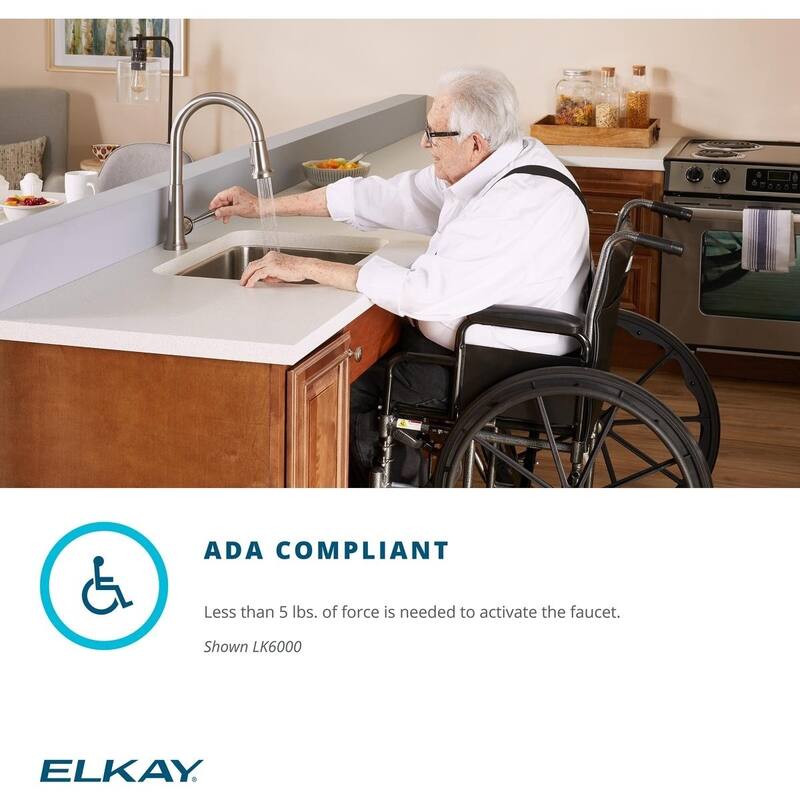 Elkay Avado Single Hole Bar Faucet with Pull-down Spray and Lever Handle