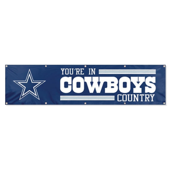 Shop Dallas Cowboys Official Hanging Banner Flag - Free Shipping On ...