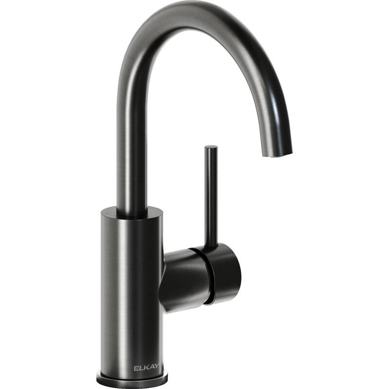 Elkay Avado Single Hole Bar Faucet with Lever Handle - Black Stainless