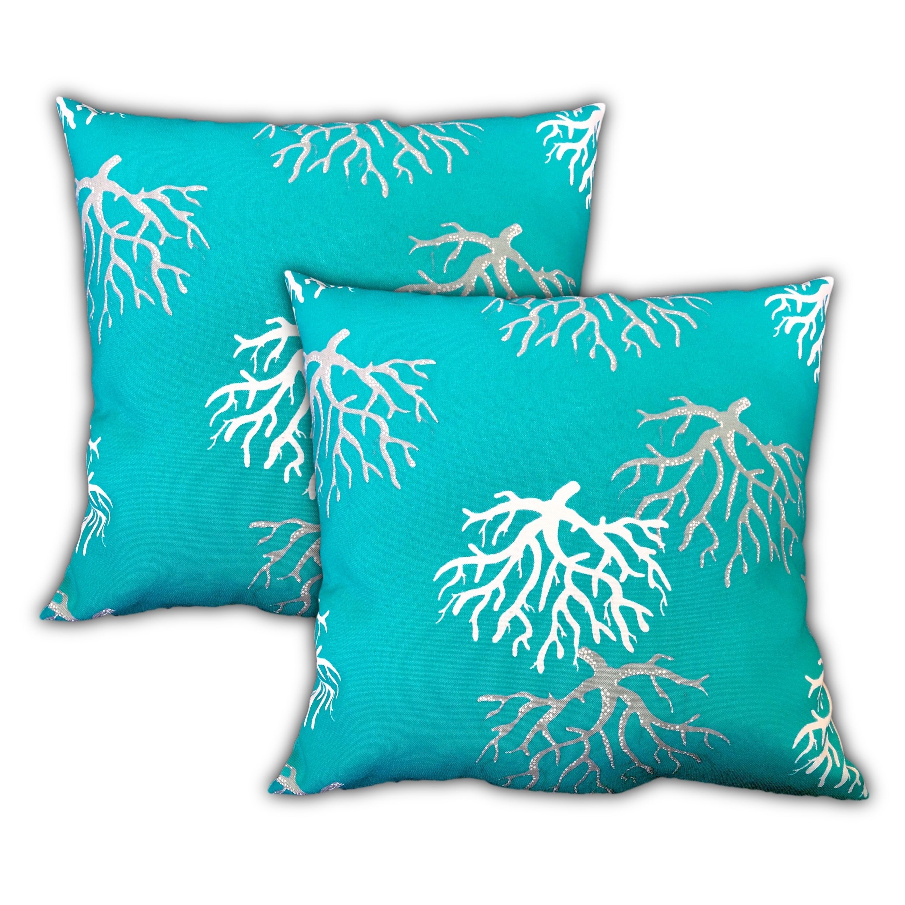 Oceans Creations Indoor/Outdoor, Zippered Pillow Cover, Set of