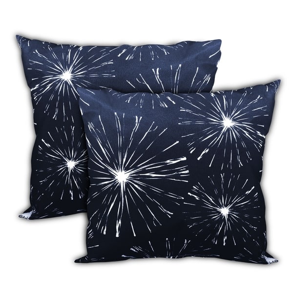 Fireworks In The Sky Indoor Outdoor Zippered Pillow Cover Set Of 3 Pillow On Sale Overstock 31219014