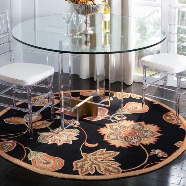 Safavieh Hand Hooked Autumn Leaves Black Orange Wool Rug 4 Safavieh Hand Hooked Autumn Leaves Black Orange Wool Rug 4 X27