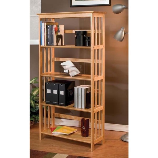 Shop Mission-style Solid Wood Bookcase - Overstock - 3122298