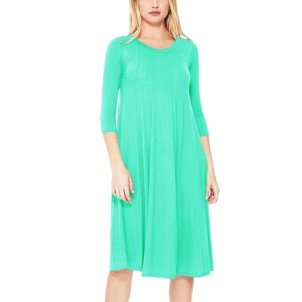 jersey knit midi dress