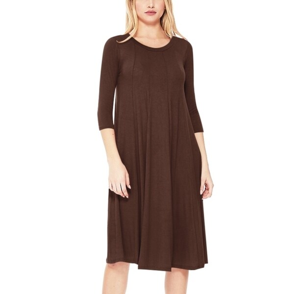 jersey knit midi dress