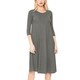 preview thumbnail 11 of 28, Women's Solid Loose Fit Jersey Knit Midi Dress