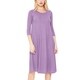 preview thumbnail 15 of 28, Women's Solid Loose Fit Jersey Knit Midi Dress