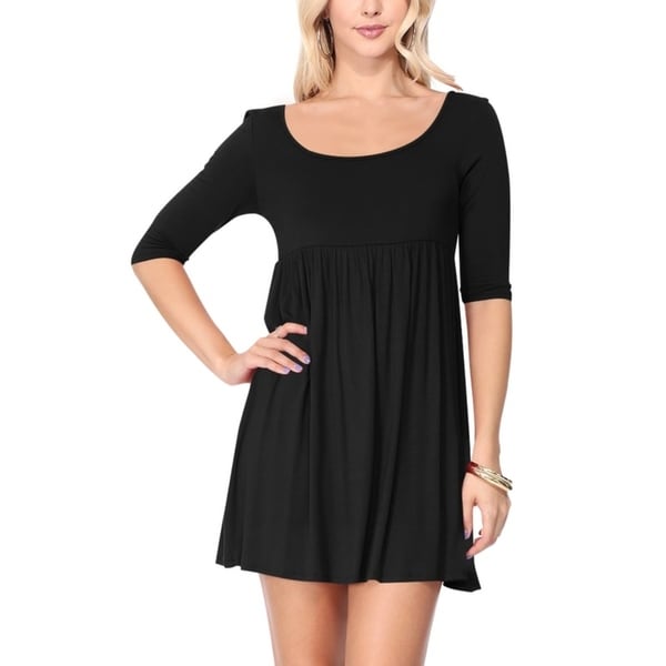 black babydoll mini dress