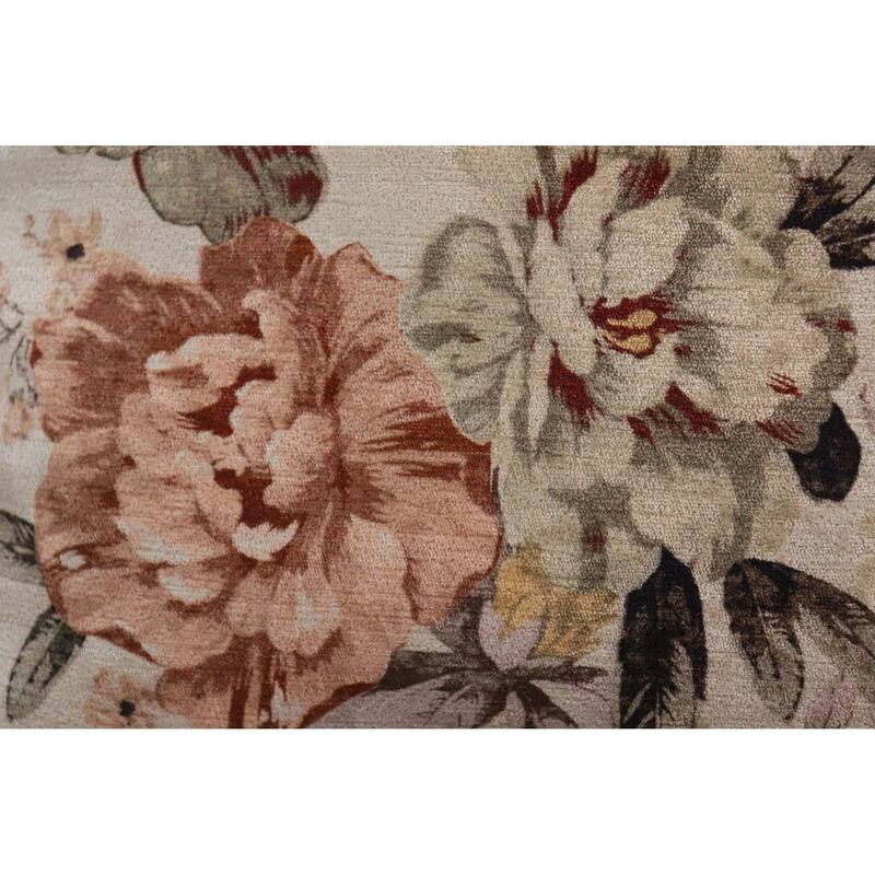 Endine Pansy Velvet Turkish Pillow