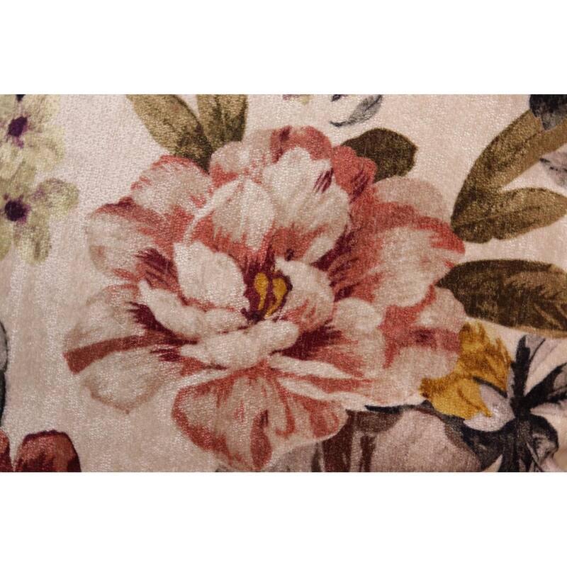 Endine Pansy Velvet Turkish Pillow
