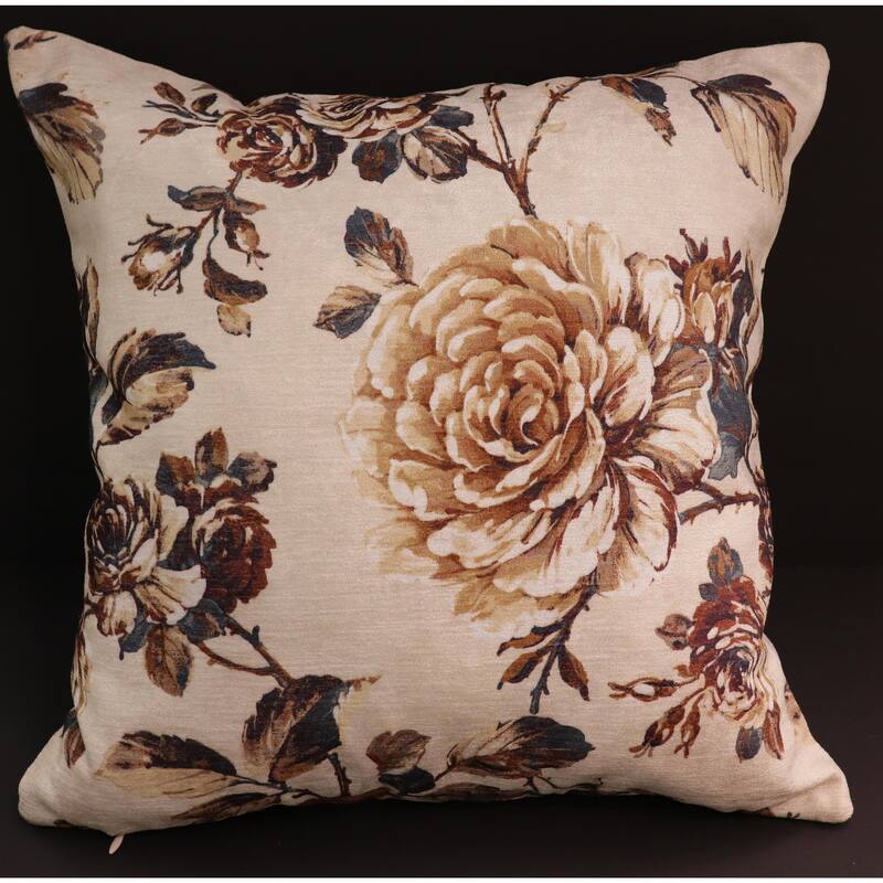 Endine Pansy Velvet Turkish Pillow