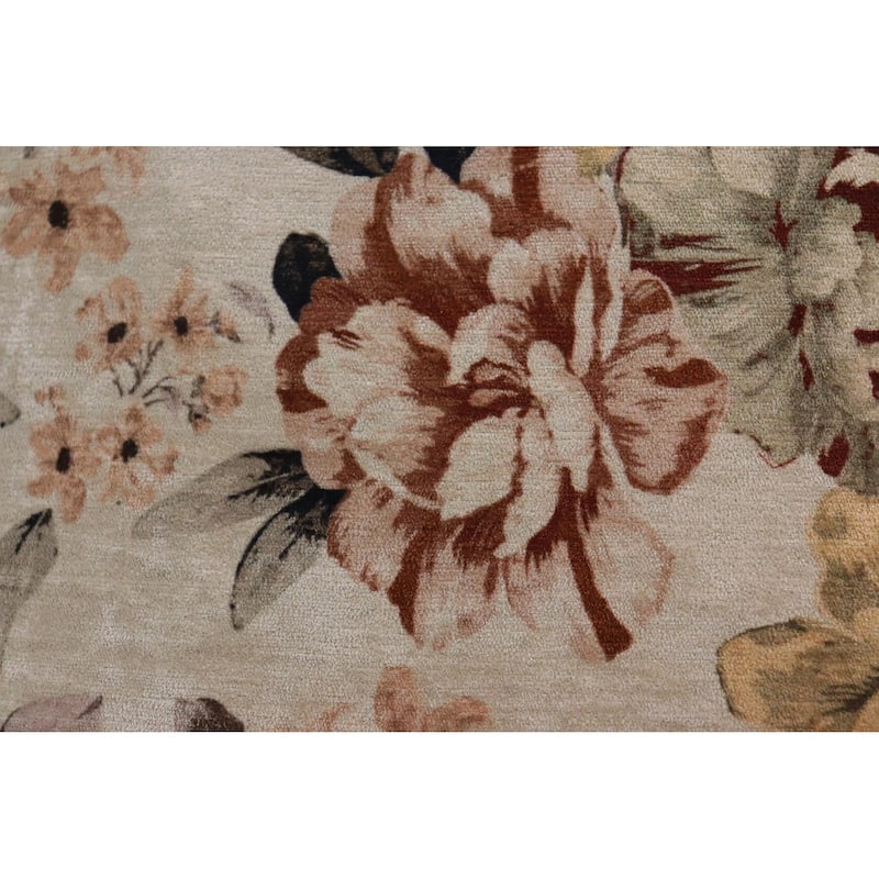 Endine Pansy Velvet Turkish Pillow