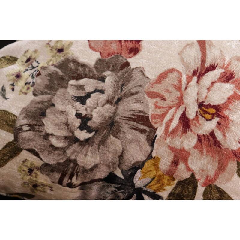 Endine Pansy Velvet Turkish Pillow