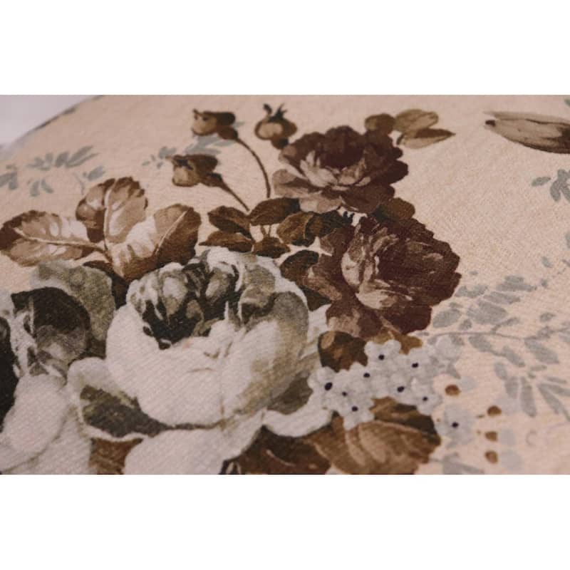 Endine Pansy Velvet Turkish Pillow