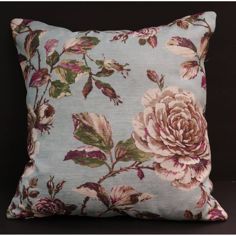 Endine Pansy Velvet Turkish Pillow