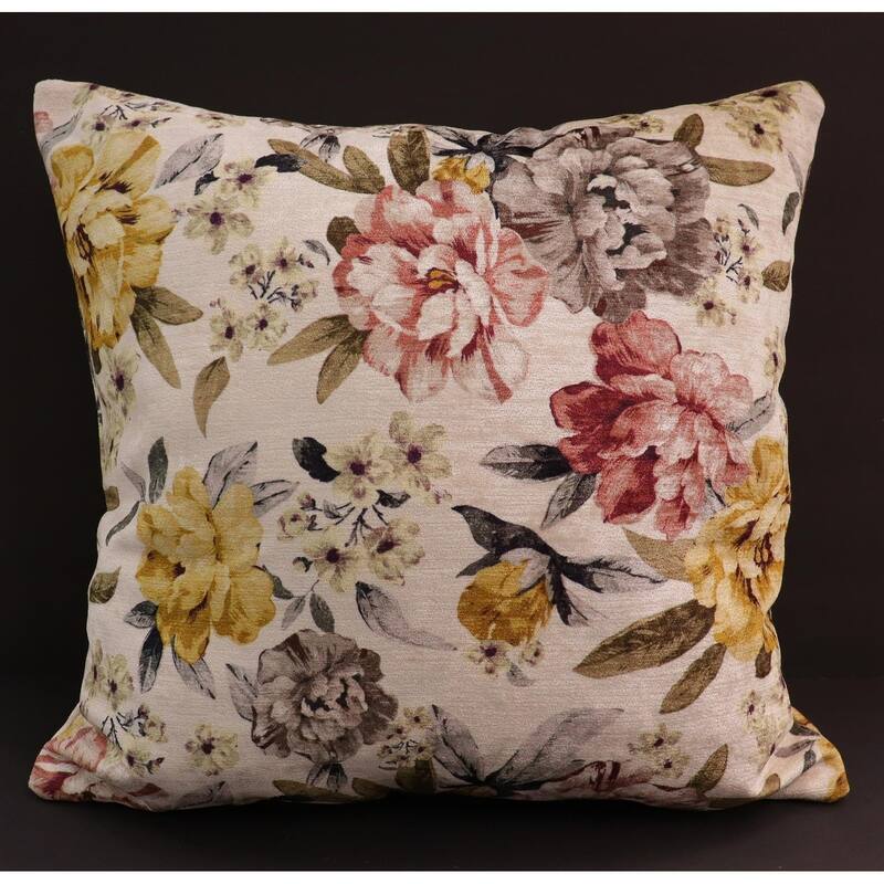 Endine Pansy Velvet Turkish Pillow