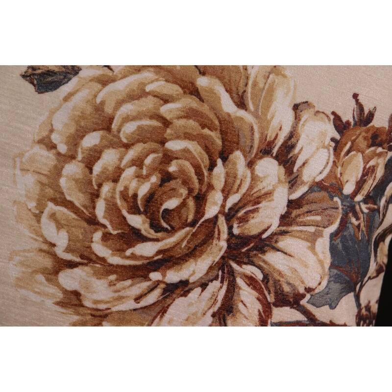 Endine Pansy Velvet Turkish Pillow