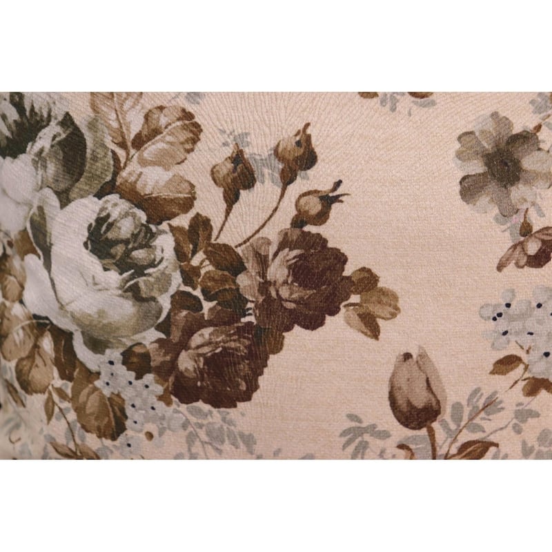 Endine Pansy Velvet Turkish Pillow