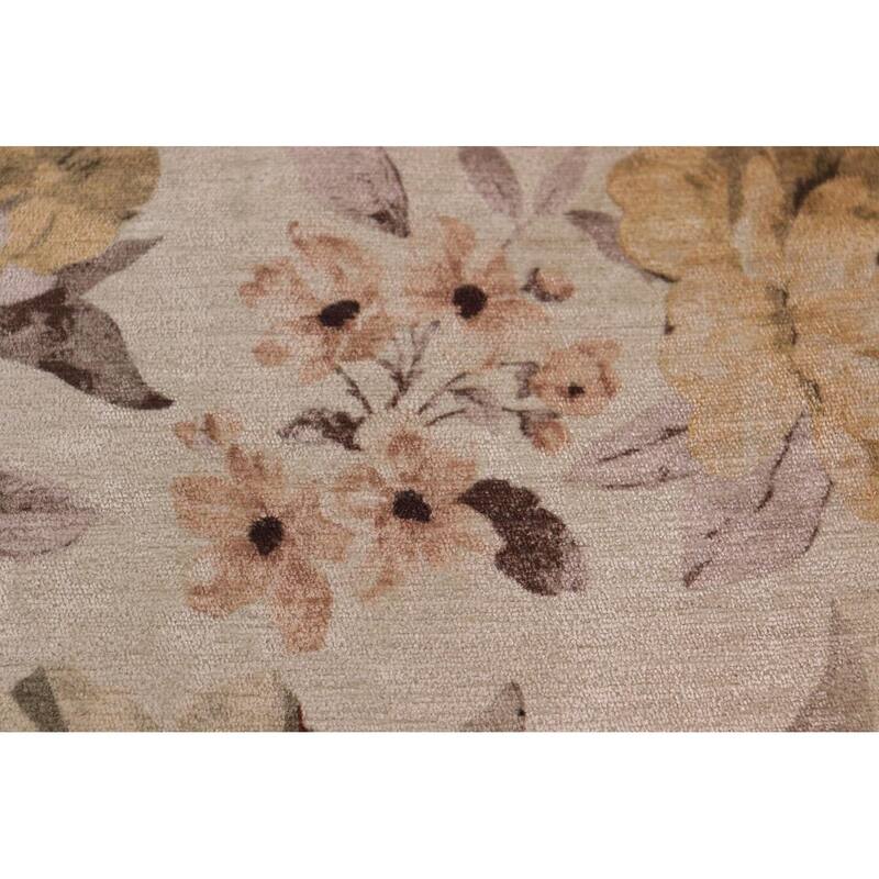 Endine Pansy Velvet Turkish Pillow