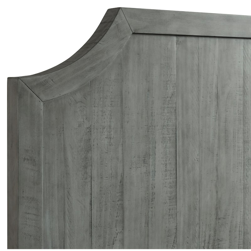 Martin Svensson Home Beach House Solid Wood Panel Bed, Dove Grey
