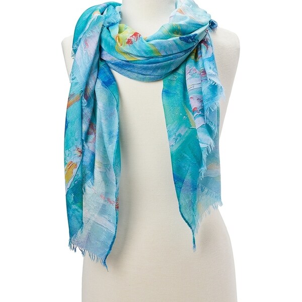 teal scarf