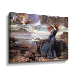 Miranda The Tempest By John William Waterhouse Gallery Wrapped Canvas 