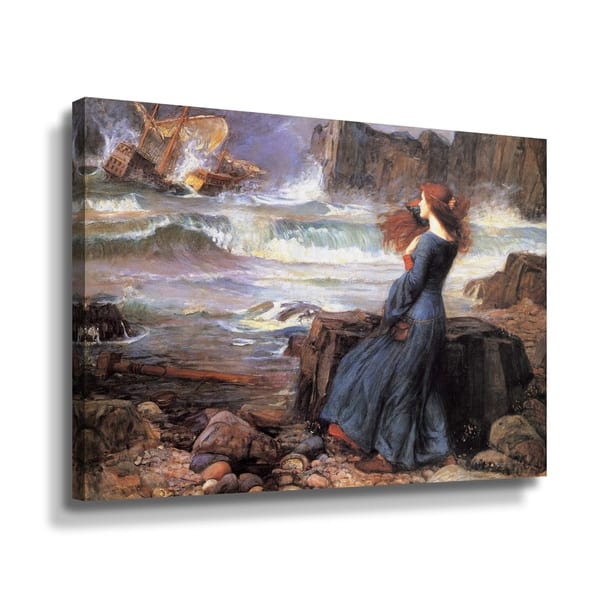 Miranda the Tempest by John William Waterhouse Gallery Wrapped Canvas ...