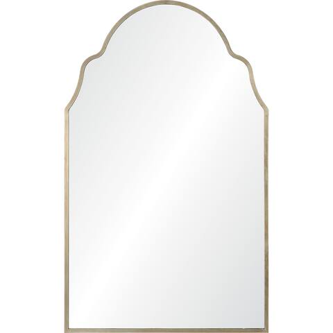 Renwil Natasha Framed Antique Brush Mirror - Clear - Large