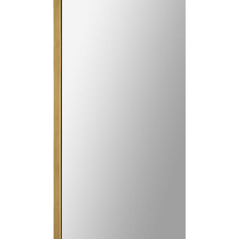 Renwil Thatcher Framed Gold Mirror - Clear - Large