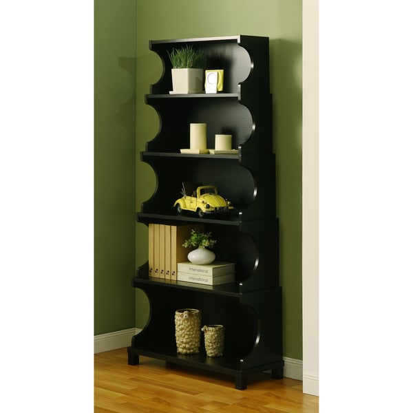 Furniture of America Five tier Antique Black Bookshelf/ Display Cabinet Furniture of America Media/Bookshelves