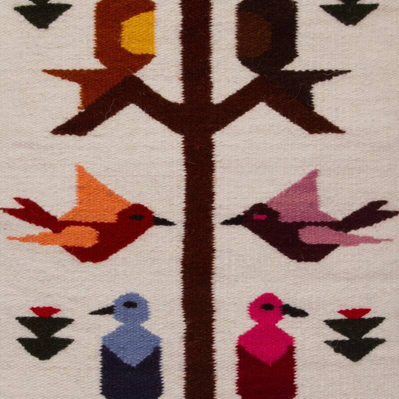Handmade Wool and Cotton with Self Fringe Table Runner (Peru)