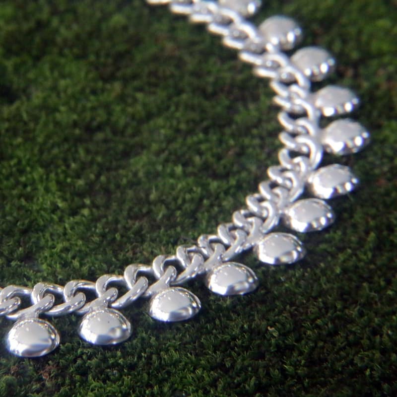 NOVICA Handmade Dangling Ball Charms Ankelet (Indonesia) - Silver