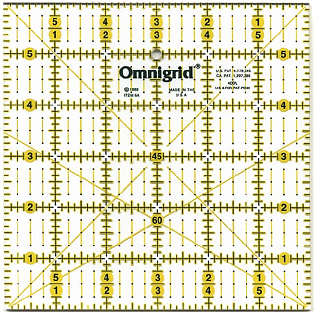 Omnigrid Quilters Plastic Square