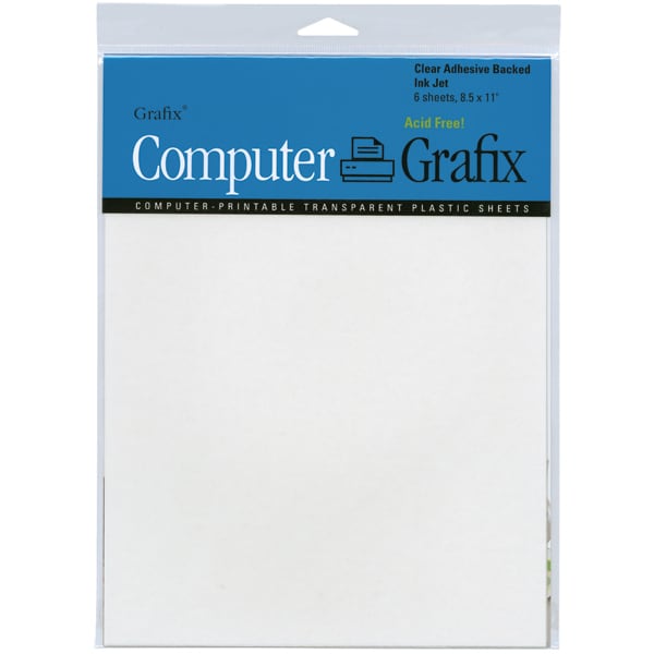 Computer Grafix 8.5x11 inch Ink Jet Adhesive Film Sheets (pack Of 6)