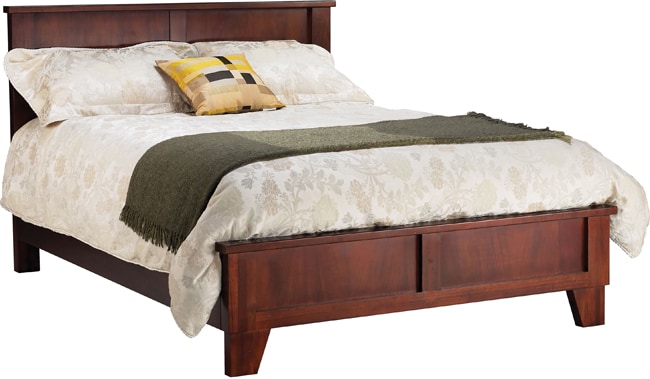 Domusindo Rustic Queen size Panel Bed Brown Size Queen