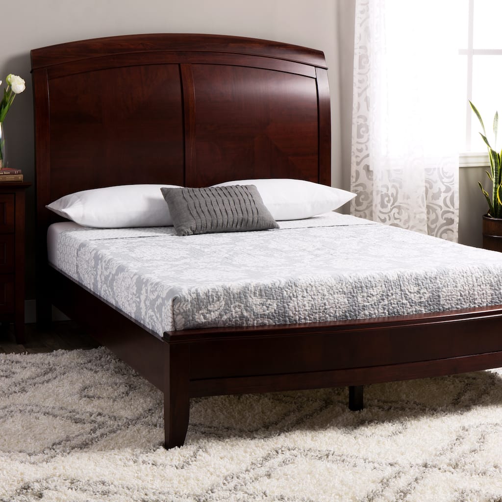 Split Panel Queen-size Wooden Sleigh Bed