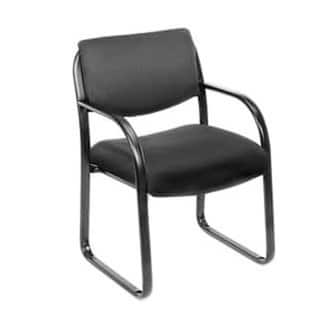 Boss Steel Frame Fabric Guest Chair - Black