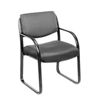 Boss Steel Frame Fabric Guest Chair - Grey