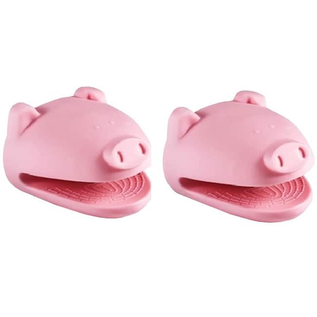 Kitchen Kritters Silicone Pig Pot Holder (Set of 2)