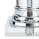 Silver Orchid Crystal Column Chrome Finish Table Lamp - Thumbnail 5