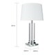 Silver Orchid Crystal Column Chrome Finish Table Lamp - Thumbnail 4