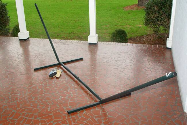 Green Steel Hammock Stand