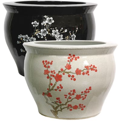 Handmade Large Blossom Fish Bowl (China)