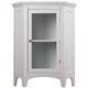 Classique White Corner Floor Cabinet by Elegant Home Fashions - Thumbnail 1