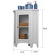 Classique White Corner Floor Cabinet by Elegant Home Fashions - Thumbnail 3