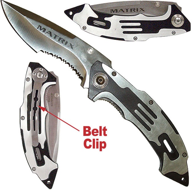 Matrix Stainless Steel Folding Pocket Knife